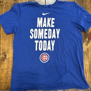 Nike Tee in Bold Blue with White Graphic